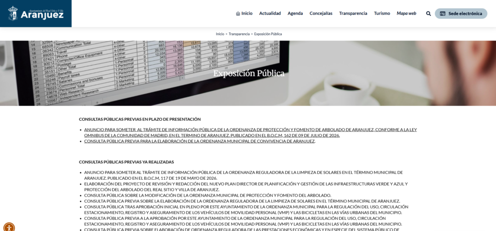 CAPTURA-1-1024x478 El portal de transparencia de la web del Ayuntamiento de Aranjuez, un laberinto de difícil recorrido