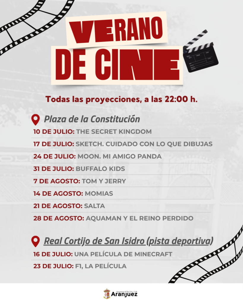 CINE-VERANO-819x1024 Música y cine al aire libre para el verano en Aranjuez
