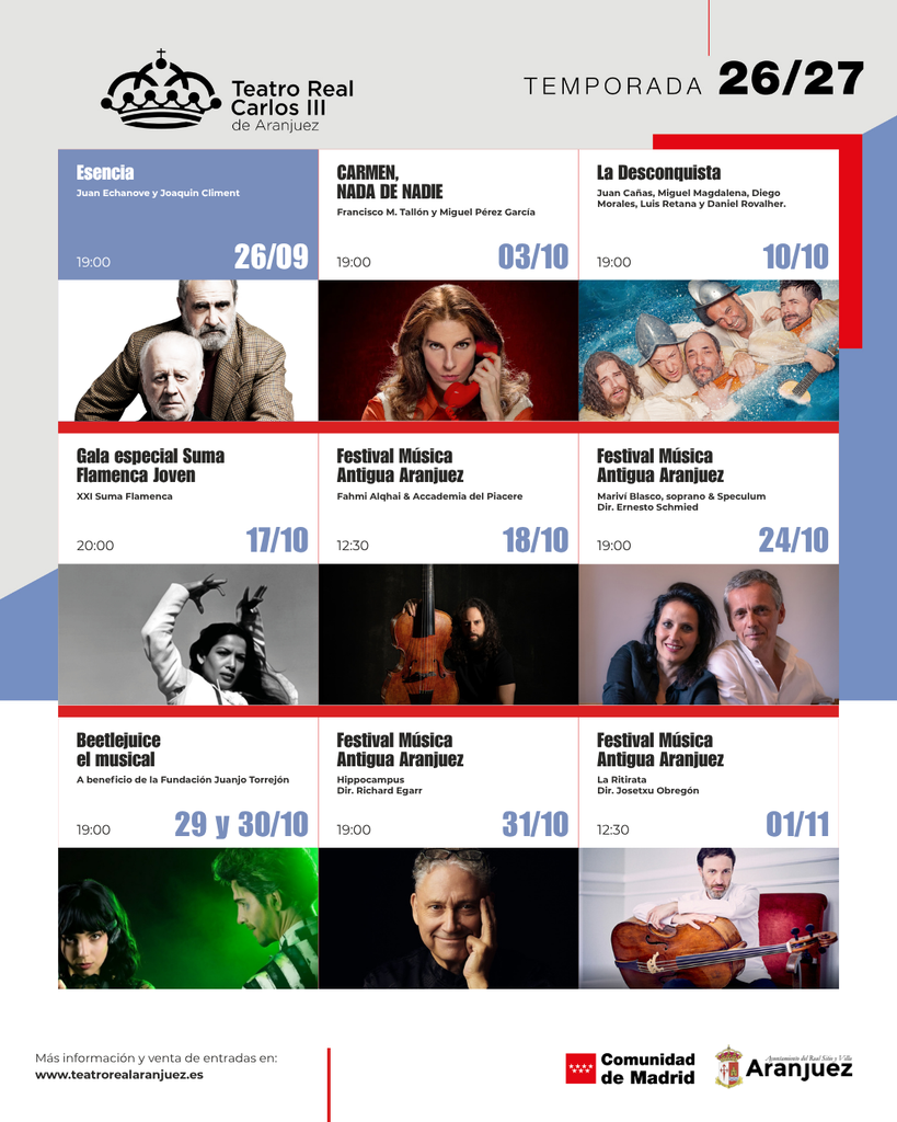 CARTELES-TEATRO-819x1024 Juan Echanove abre la temporada del Teatro Real Carlos III